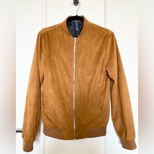 ZARA Suede Bomber Jacket